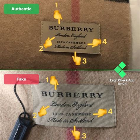 burberry fake accessoires|authentic Burberry tag.